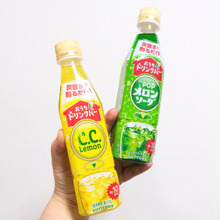 炭酸水と割るだけ!お家でメロンソーダ&C.C.レモンが作れる!