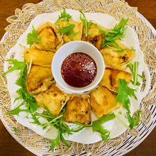 油なし!ヘルシー♡「豆腐とニラで油揚げ餃子」