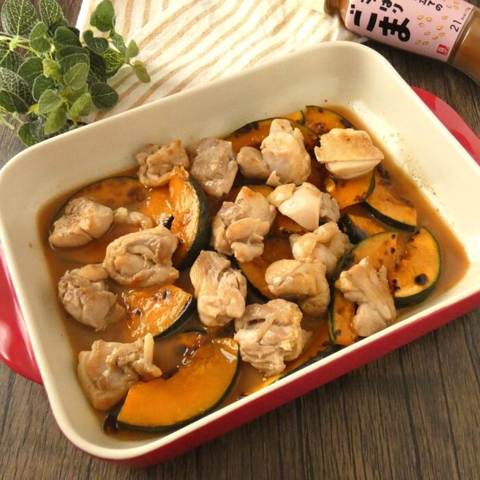 ドレッシングに漬けるだけ!材料4つで簡単「鶏肉とかぼちゃの南蛮漬け」