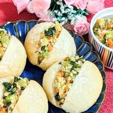 栄養満点!納豆も工夫一つでパンに合うおかずに変身♪納豆白パン