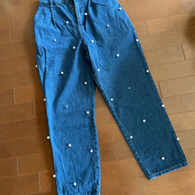 眠ってたデニムをパールデニムにリメイク