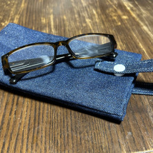 デニムの端切れで作る☆メガネケース