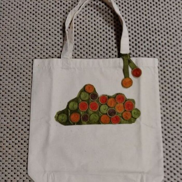 クッションカバーでエコバッグをリメイク!