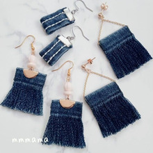 デニムアクセサリー③④すそもベルトループも捨てない♡簡単ジーンズリメイク