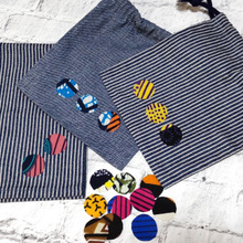 デニム×アフリカ布のハギレ!手先不器用でも楽しい手作りハンドメイド!個性豊かな世界に1つだけの作品!