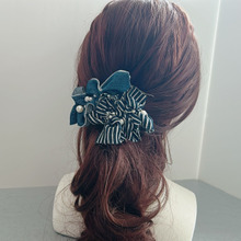 デニム×パール×クリップの簡単リメイク!