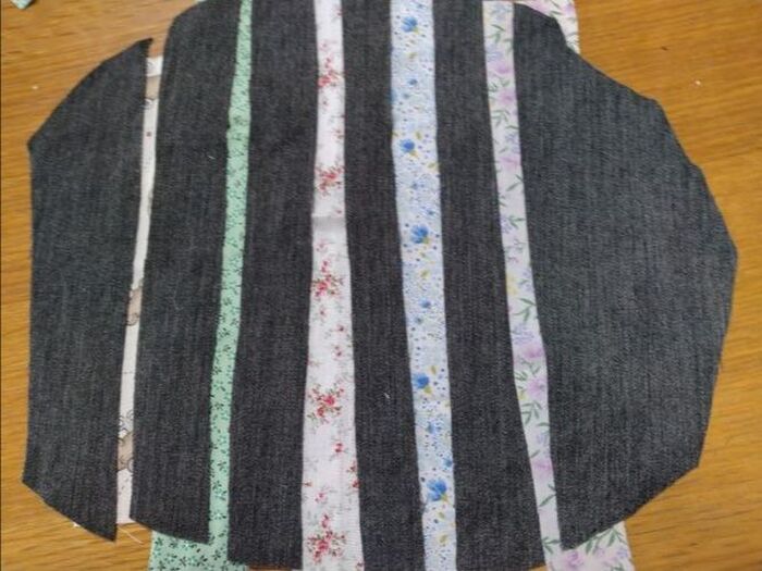 生地を合わせる