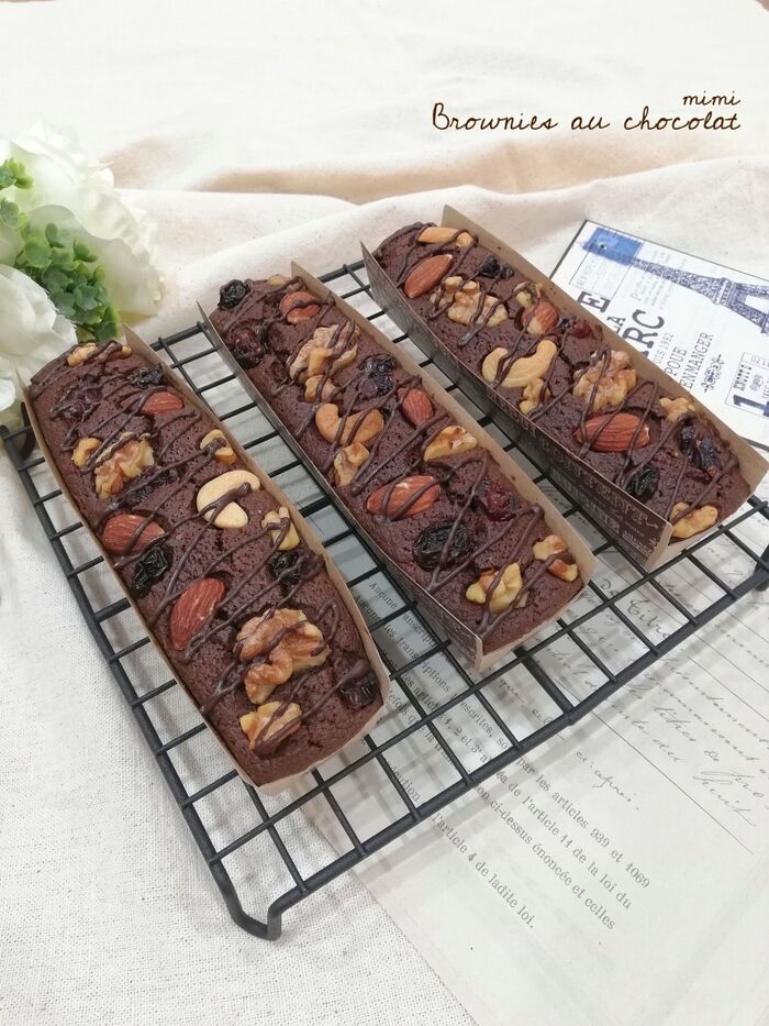 【混ぜるだけ!】濃厚&贅沢   チョコレートたっぷり!チョコレートブラウニー