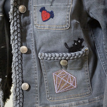 【愛あふれるデニムリメイク】ワッペンで個性を表現!デニムに新たな魅力を♪