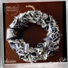 デニムハギレを使って☆リース