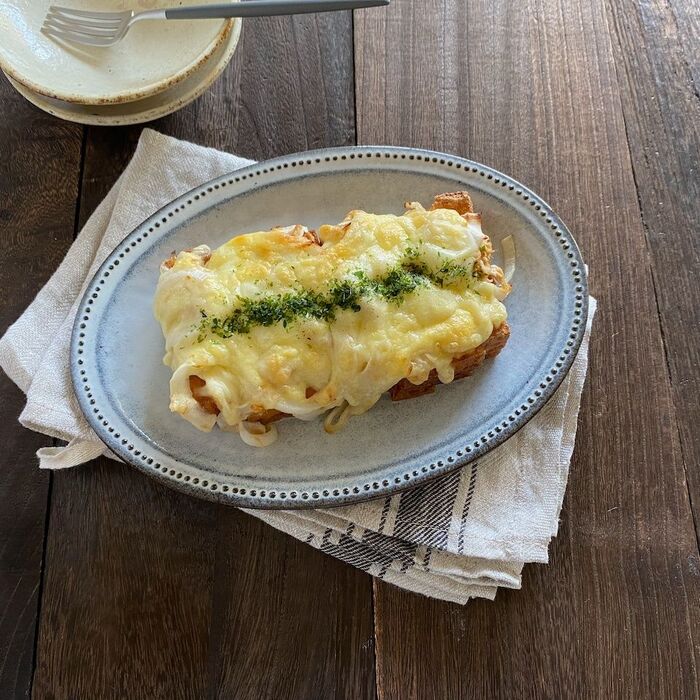 4 トッピングをのせます。