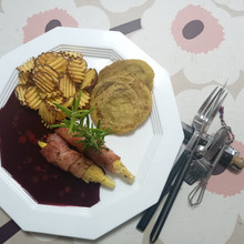 ヤングコーン2本で、朝飯になるかっ!!