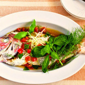 【鯛のイタリア風酒蒸し】便利な野菜だし使用!