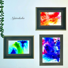 夏休みの工作にも♪液体アートのステンドグラス