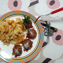 お家lunch 〜Pine cone meat sauce & Farfalle〜
