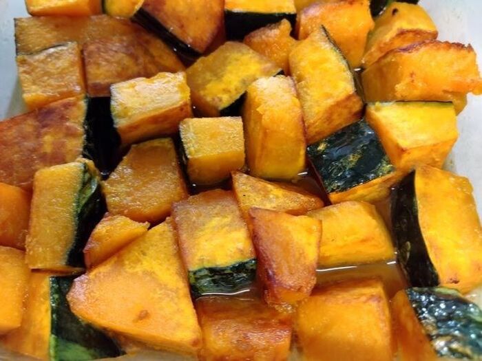 ①麺つゆで味付け