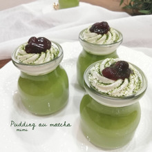 【天才的に美味しい♪】レンジで楽々♪どんどん混ぜるだけ!濃厚抹茶プリン