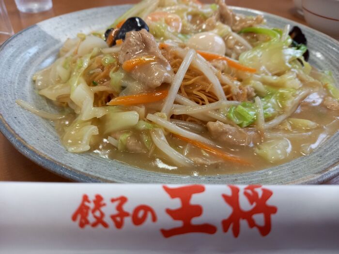 コスパすごっ!【王将】好きなら嬉しい大容量☆揚げそば☆