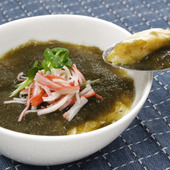 【電子レンジ調理】夏におすすめ!とろろ昆布あんのせ冷やし茶碗蒸し