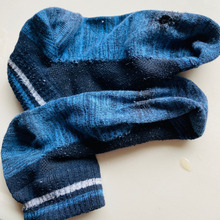 穴あき靴下でピッカピカ♪