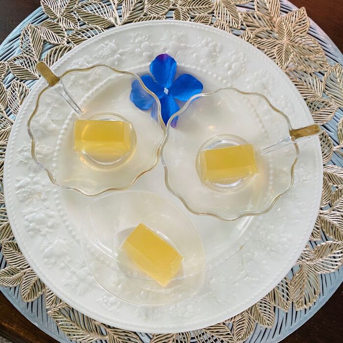 さっぱり爽やか!「ジャスミンティー寒天ゼリー」