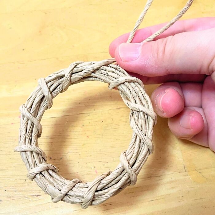 一周したらカタ結びを2回しましょう