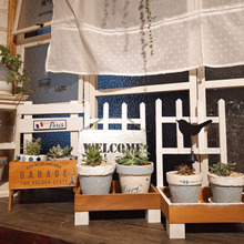 オール100均!セリアの木製フェンスdeガーデン雑貨をDIY