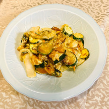 ズッキーニといかetc.のマヨネーズ炒め