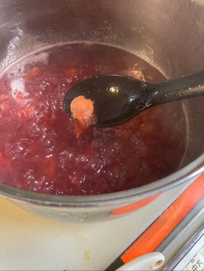 種は自然に外れて浮いてくるので取り除いてください