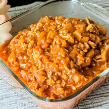 捨てずに活用♡〜栄養満点大根の皮入りミートソース〜