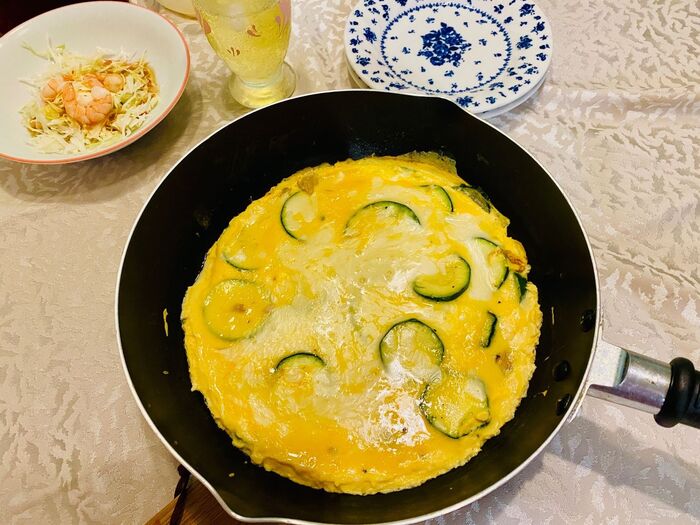 ズッキーニのスパニッシュ風オムレツ