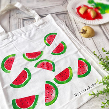 まさかのアレで⁉︎ スイカ柄エコバッグ作り