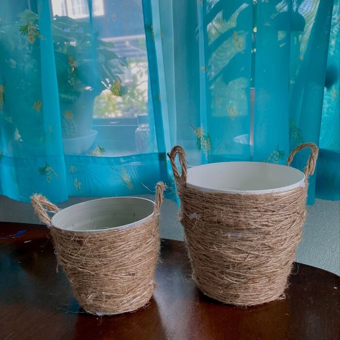 タダでついてくるフラワーポットが夏の小物入れに蘇る