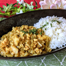 ブロッコリーの茎と芯たっぷりの栄養満点カレー♡