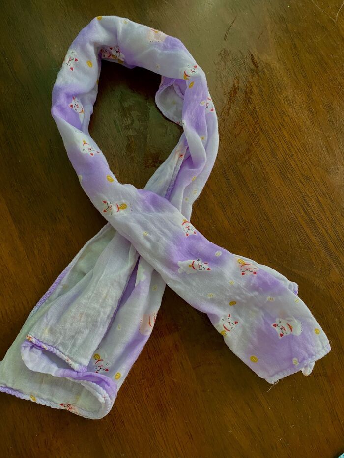 暑さ対策!手ぬぐいガーゼでほてり対策