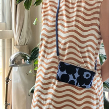 丸かんと紐で♪縫わずに1分!がま口をスマホショルダーに