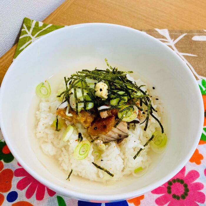 サバ缶で!味噌だれひつまぶし風