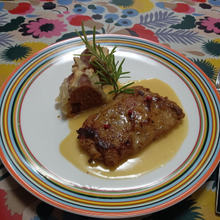 オランジュチキン potatoパイ添え なっちゃんソース