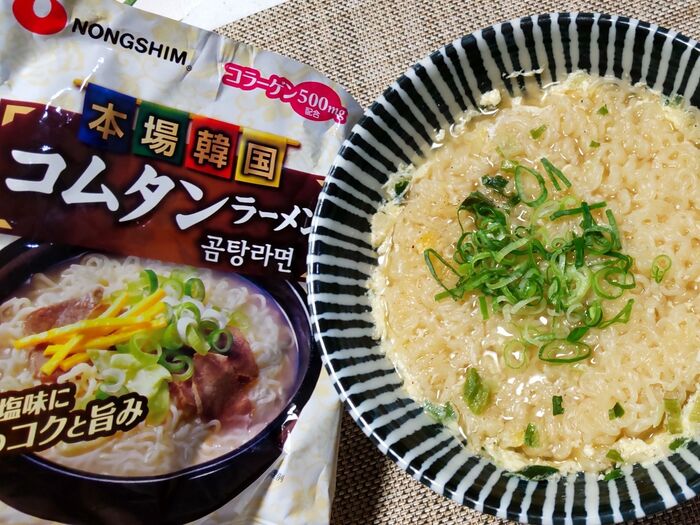 火を使わずラクチンに作れる「レンジで一発!韓国ラーメン」。卵入りでまろやか、ウッマウマ~!