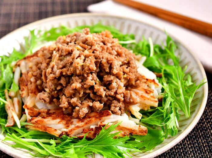 【長芋の中華風ステーキ】便利な野菜だし使用!