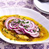 【焼き茄子とケイパーのマリネ】便利な野菜だし使用!