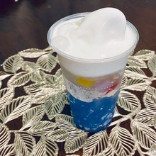 ミニストップ「ハロハロパチパチクリームソーダ」をカスタマイズ