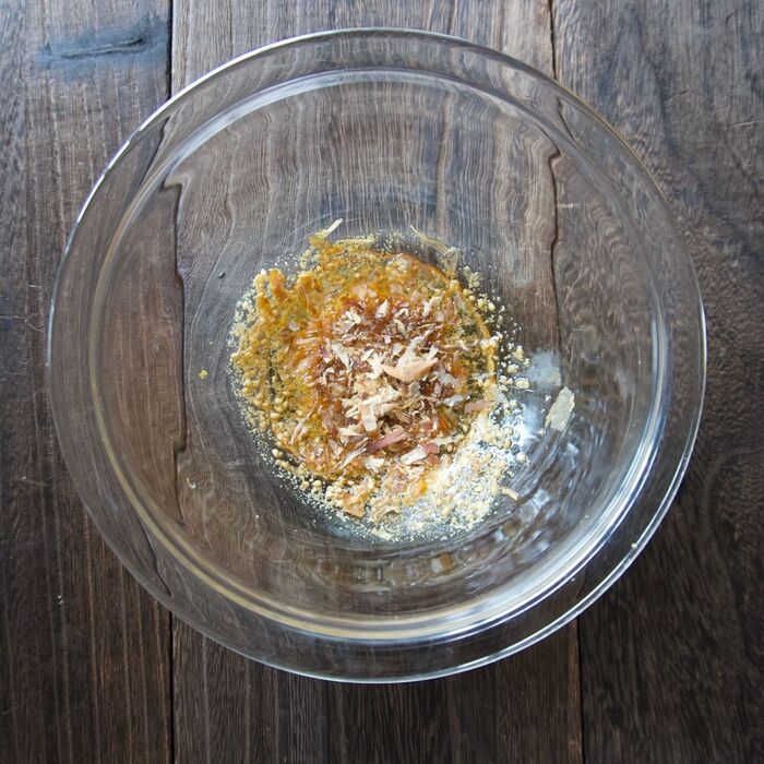 3 調味料を混ぜます。