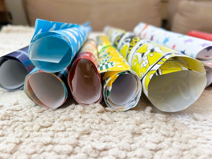 かわいい包装紙、捨てなくて大正解!折り目つきでも大丈夫、意外な使い道がありますよ♪