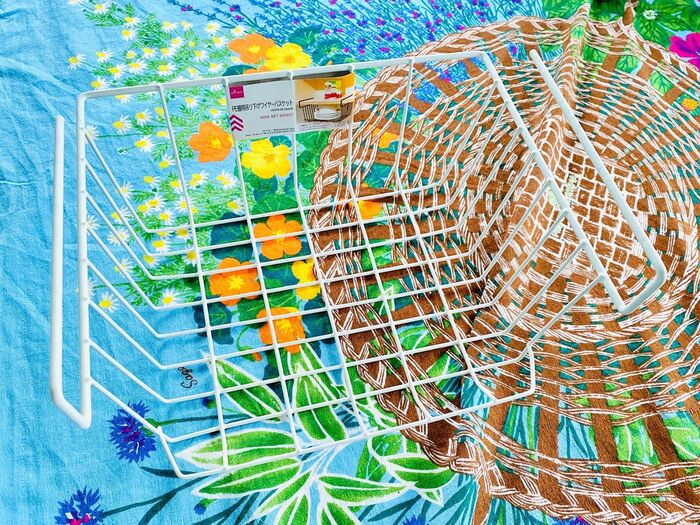 作り置きを忘れない!空間収納「ワイヤーバスケット」活躍中