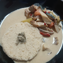 spicecurry探訪 177/200 Hyper!!『お家Greencurry、クスクス添え』