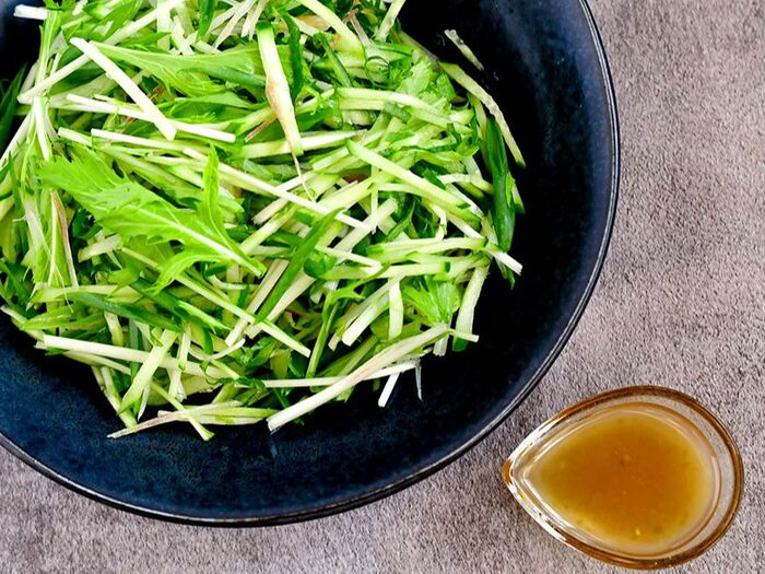 【薬味サラダ】便利な野菜だし使用!