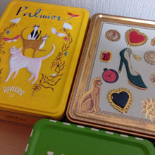 【クッキー缶収納】すぐに使えて便利♡手芸用品や手作りした完成品のくるみボタンヘアゴム入れに!