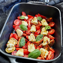 お化けのカプレーゼ ハロウィンパーティーに