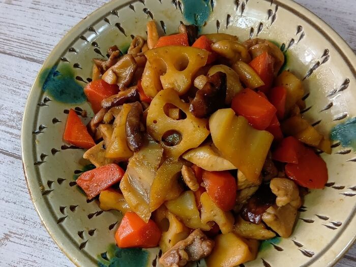 作り続けて超簡単レシピに!レンコンが食べたいから作る!フライパンde簡単!煮物の作り置き